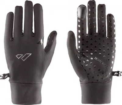 Produktbild von Damenhandschuhe ZANIER Powerstrech Glitzer Schwarz M