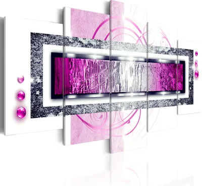 Produktbild von Modernes Wandbild a-A-0003-b-n (150x75) - 5 Teilig Bilder Fotografie auf Vlies Leinwand Foto Bild Dekoration Wand Bilder Kunstdruck Abstrakt