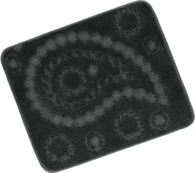 Image de Tapis de prélavage devant les toilettes 60x50cm Cachemire anthracite