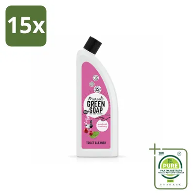 Produktbild von 15 x Marcel's Green Soap Toiletreiniger - Patchouli & Cranberry - Großpackung - 15 Stücke
