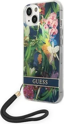 Produktbild von Guess Guohcp14Mhflsb Iphone 14 Plus 6,7 Blau/Blaues Hardcase Blumenarmband