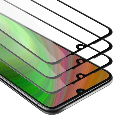 Image de Cadorabo 3x film blindé plein écran pour Honor 8A film de protection en noir verre de protection d'écran tempered