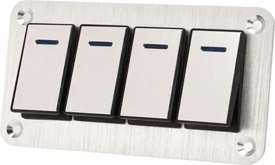 Produktbild von Schalttafel aus Aluminiumlegierung, 4-Gang-Schalter, zentrale Steuerung für Auto-Yacht