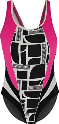 Produktbild von BECO the world of aquasports Badeanzug Pink Performance mit großem Rückenausschnitt und leichtem Kompressionseffekt schwarz-pink 44 B