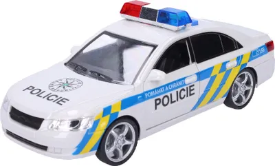 Zdjęcie produktu dla Samochód policyjny z efektami 24 cm - opakowanie czeskie