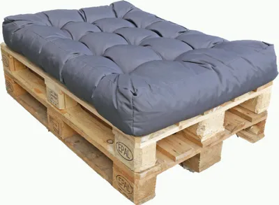 Produktbild von Palettensitzkissen einzeln anthrazit 120x80 cm Sitzkissen Outdoor Indoor Europaletten