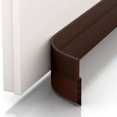 Türdichtung selbstklebend, Zugluftstopper, 1 Stück, braun, 100x5 cm