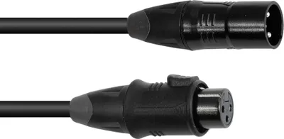 Immagine prodotto di EUROLITE Cavo DMX EC-1 IP65 3pin 1m bw