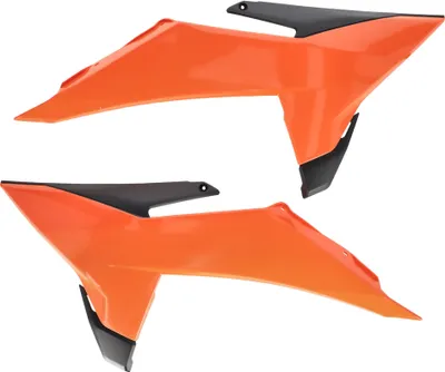 Produktbild von ACERBIS orange/schwarze Kühlerseitenteile für KTM