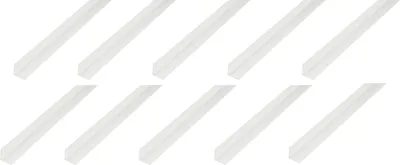 Produktbild von Alberts 10 x Winkelprofil, PVC, weiß, 10 x 10 x 1 mm, Länge 2 m