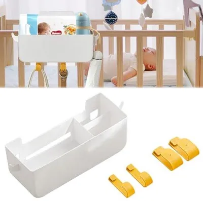 Produktbild von Multifunktionaler Windeltisch-Organizer für Baby-Zubehör - Weiß