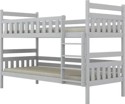 Zdjęcie produktu dla Łóżko piętrowe BARTEK 180x90 białe drewniane