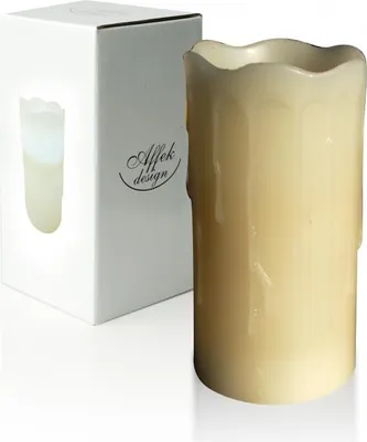 Image de bougie LED 7,5 x 15 cm  | 6001YB-15