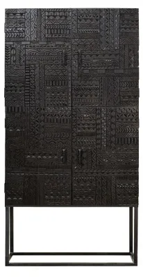 Image de Armoire à héliogravures en bois de manguier, 177 cm x 90 cm x 40 cm, Giner y Colomer