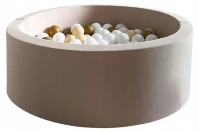 Produktbild von Monio for Kids Bällebad 90cm Beige Baumwolle 250 Bälle