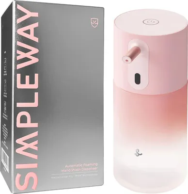 Zdjęcie produktu dla SIMPLEWAY Automatyczny Dozownik Mydła w piance PRO ładowanie USB-C Simpleway Kolor: Różowy,