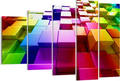 Produktbild von Bild auf Leinwand - Leinwandbild - Abstrakt bunt entwurf muster - 150x100cm - Wand Bild - Wanddeko - Leinwanddruck - Bilder - Kunstdruck - Wanddekoration - Leinwand bilder - Wandkunst - EG150x100-2174