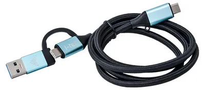 Zdjęcie produktu dla i-tec C31USBCACBL, 1 m, USB C, USB C, USB 3.2 Gen 1 (3.1 Gen 1), 10 Gbit/s, Czarny, Niebieski