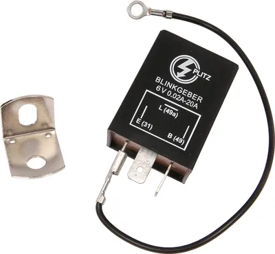 Image de Clignotant, électronique, 6V 3 broches. Connexion (31, 49, 49A), universellement applicable