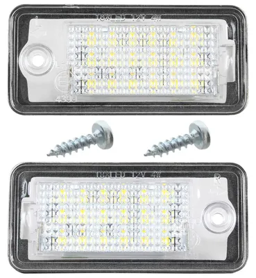 Produktbild von Kennzeichenbeleuchtung LED 2x Schraube für Audi A3 8P A4 B6 B7 A6 C6 A8 Q7 4L