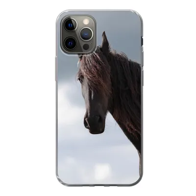 Produktbild von MuchoWow® Handyhülle Schutzhülle Hülle für iPhone 13 Pro Pferde - Himmel - Porträt Silikon Softcase Handy Hülle - Handy-Tasche
