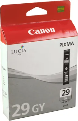 Produktbild von Canon PGI-29GY Tinte Grau, Grau, Tinte auf Pigmentbasis, 1 Stück(e), 790 Seiten