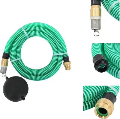 Obrázok produktu pre vidaXL Sacia hadica s mosadznými prípojkami zelená 1,1" 7 m PVC - Záhradné hadice