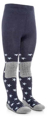 Produktbild von LaLoona Baby Krabbelstrumpfhose mit ABS Sohle - Sterne/Blau - 86-92
