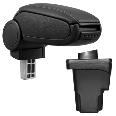 Armlehne Mittelarmlehne MAL Leder Bezug Schwarz für Seat Leon 3 III 5F 2012 – Produktansicht