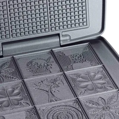 Produktbild von Cloer WA 1431, 9 Waffel(n), Quadratisch, Schwarz, Edelstahl, 16 cm, Edelstahl, Fertig