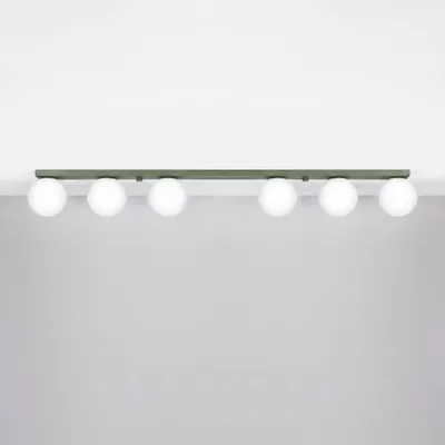 Obrázok produktu pre Stropné svietidlo YOLI 6 zelená oliva 6xG9 8W oceľ/sklo 14.5x12x120cm Sollux Lighting