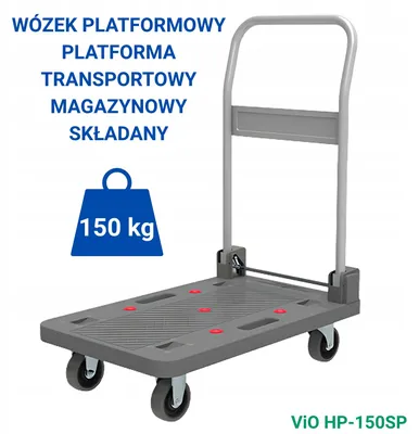 Zdjęcie produktu dla Wózek Platformowy Platforma Transportowy Magazynowy ViO HP-150SP max 150kg