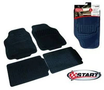 Imagen del producto de Alfombrillas universales. Alfombrillas para automóvil, modelo 6162, para el frente y la parte trasera, fabricadas en PVC