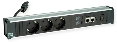 Productafbeelding van 3xCEE7/3 Stekkerdoos met USB-oplader A/C 22 W