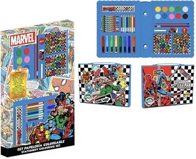 Produktbild von Marvel Kreatives Schreib- und Malset mit Avengers-Motiv zum Ausmalen