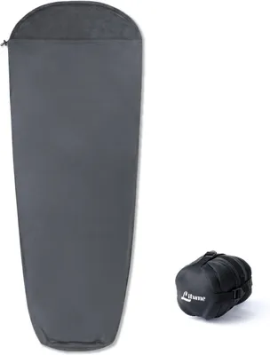 Image de Sac de couchage momie, idéal pour le camping, léger, adapté aux températures jusqu'à 15°C