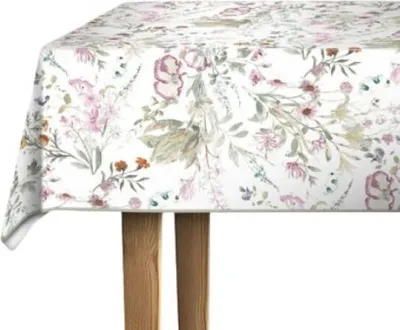 Produktbild von d-c-fix Tischdecke PVC-frei Whisper Flower, 140 x 110 cm, eckig, F2361070