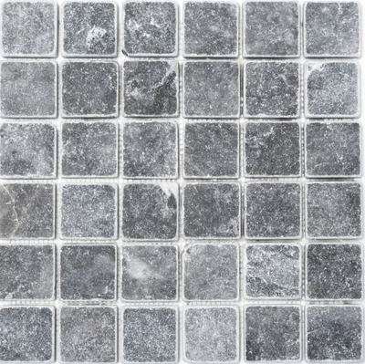 Produktbild von Mosaik Fliese Marmor Naturstein schwarz Nero Antique Marble MOS36-0404_f
