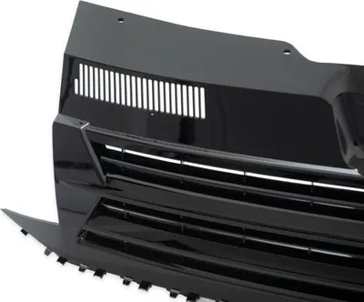 Immagine prodotto di Griglia del radiatore nera lucida, senza emblema, compatibile con il furgone VW T6 Transporter 2015-2019