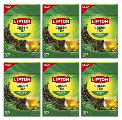 Produktbild von Lipton Grüner Tee Citrus lose 6x 100g - loser Grüntee Blatttee Zitrusaroma