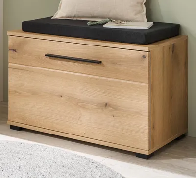 Produktbild von Garderobe Sitzbank "Design-D" in Evoke Eiche 80 x 50 cm