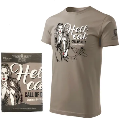 Obrázok produktu pre Tričko s motívom lietadla HELLCAT (veľkosť S)