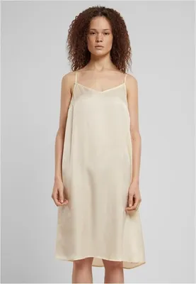 Obrázek produktu pro Dámské šaty Urban Classics Ladies Viscose Satin Slip Dress whitesand - M