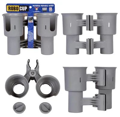Image de RoboCup Grau, le meilleur porte-gobelet pour boissons, idéal pour la pêche, les plages, les microphones, etc