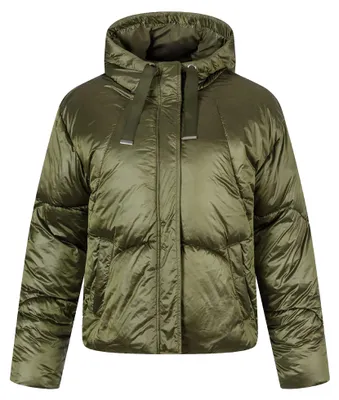 Imagen del producto de Chaqueta de entretiempo para mujer, con capucha, modelo MN103 (talla XS), color verde caqui