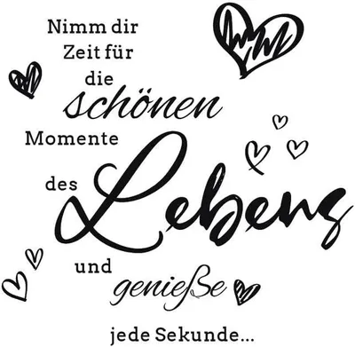 Produktbild von Wandtattoo nimm dir Zeit für die schönen Momente wandtattoo wohnzimmer Sprüche zitate Wandsticker Flur und Diele