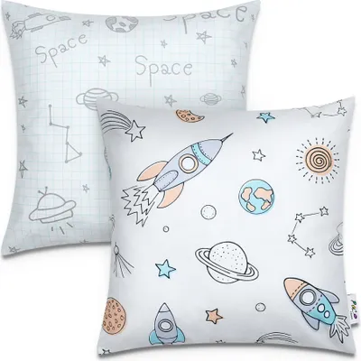 Produktbild von 2er Set Kissenbezug 45x45 Kissen Kissenhülle Couch Kinder verschiedene Motive