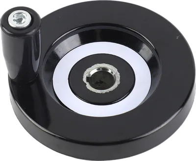 Immagine prodotto di 1 pezzo volantino posteriore nero per tornio e fresatrice con impugnatura girevole (10 x 80 mm)