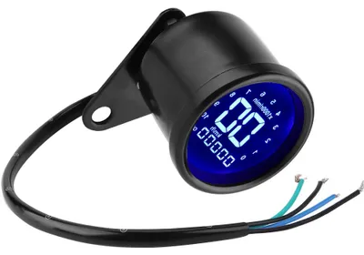 Obrázek produktu pro Univerzální LCD displej pro motocykly: rychloměr, počítadlo kilometrů, otáčkoměr, měřicí přístroj