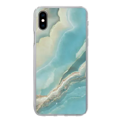 Produktbild von MuchoWow® Handyhülle Schutzhülle Hülle für iPhone Xs Naturstein - Mineralien - Chic Silikon Softcase Handy Hülle - Handytasche